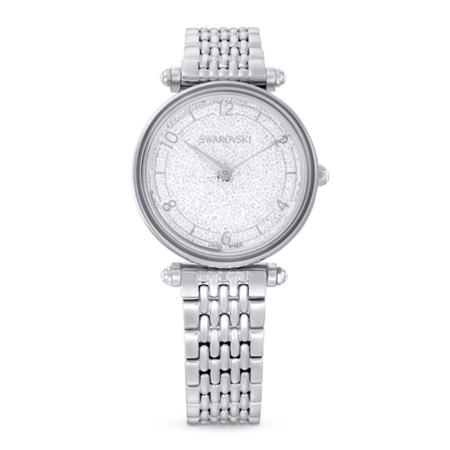 Resim Crystalline wonder Saat, İsviçre Üretimi, Metal bileklik, Gümüş Rengi, Paslanmaz çelik