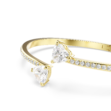 Resim Mesmera Attract Bileklik, Kalp, Beyaz, Altın rengi kaplama