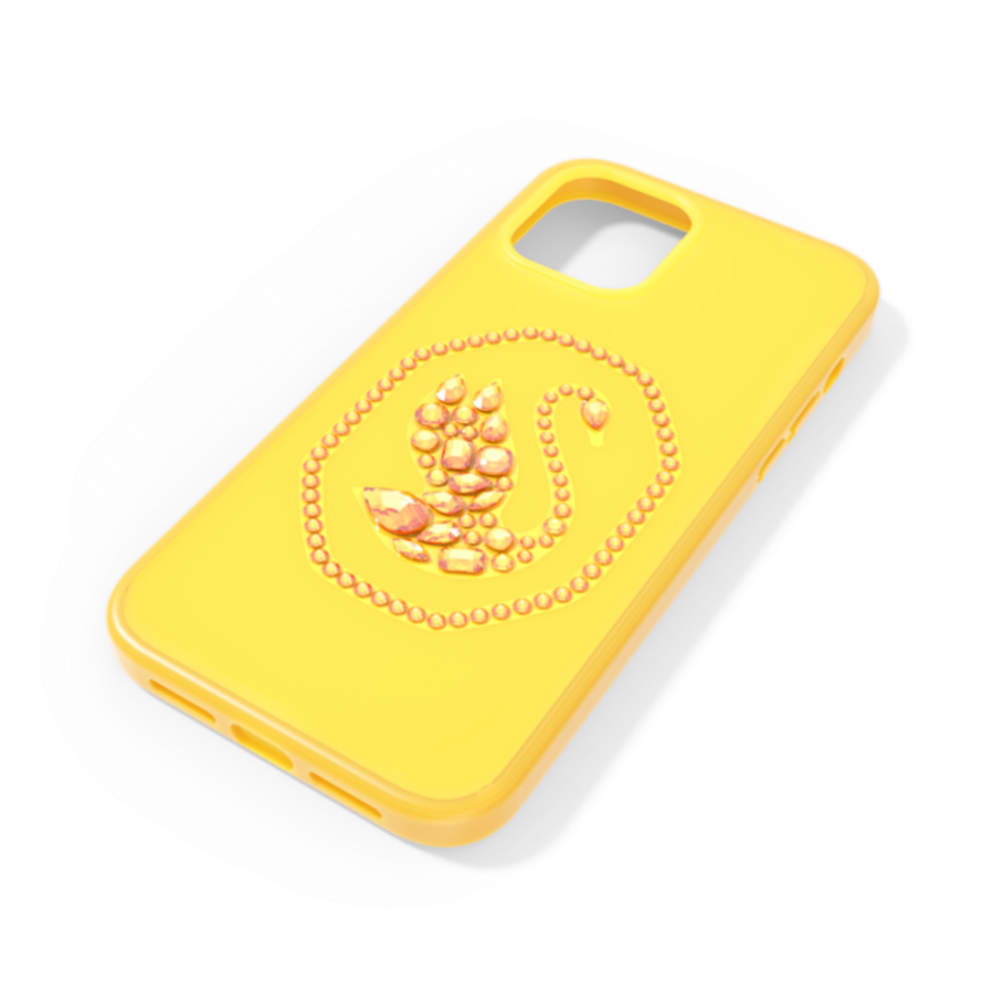 Resim Akıllı Telefon Kılıfı, Kuğu, iPhone® 12 Pro Max, Sarı