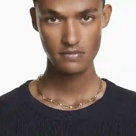 Resim Constella Kolye, Beyaz, Altın rengi kaplama