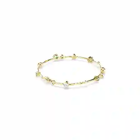 Resim Constella Bileklik, Karışık kesimler, Yeşil, Altın rengi kaplama