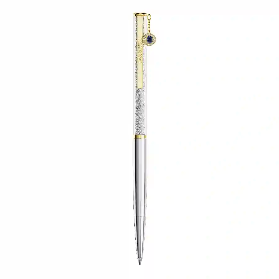 Resim Crystalline Silk Tükenmez Kalem, Nazarlık, Altın Rengi, Karışık metal yüzey