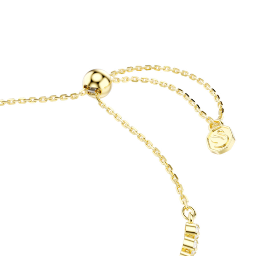 Resim Idyllia Bileklik, Karışık kesimler, Oklu kalp, Beyaz, Altın rengi kaplama