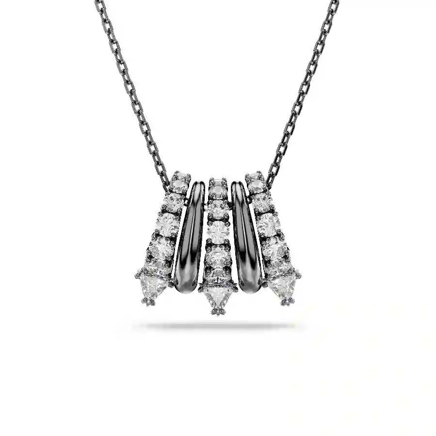 Resim Sublima Kolye, Beyaz, Rutenyum kaplama