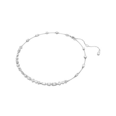 Resim Mesmera Kolye, Karışık kesim, Dağınık tasarım, Beyaz, Rodyum kaplama