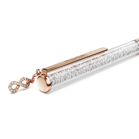 Resim Crystalline Silk Tükenmez Kalem, Infinity, Pembe lakeli, pembe altın rengi kaplama