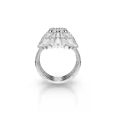 Resim Idyllia Yüzük, Set (3), Karışık kesimler, Deniz Kabuğu, Beyaz, Rodyum kaplama