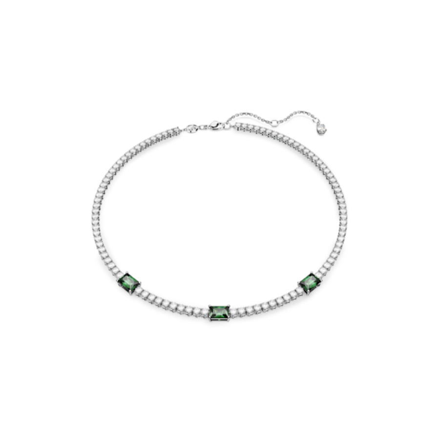 Resim Matrix Tennis Kolye, Karışık kesimler, Yeşil, Rodyum kaplama