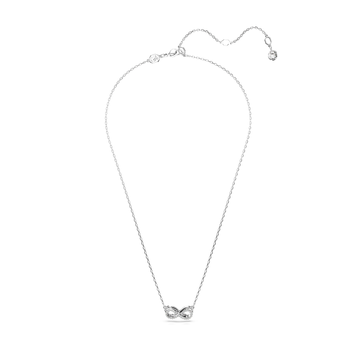 Resim Hyperbola Kolye, Pavé, Infinity, Beyaz, Rodyum kaplama