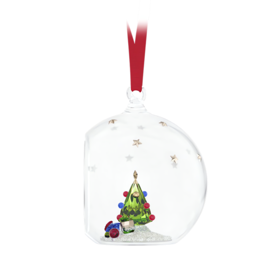 Resim Holiday Cheers Ağaç ve Hediyeler Top Süs