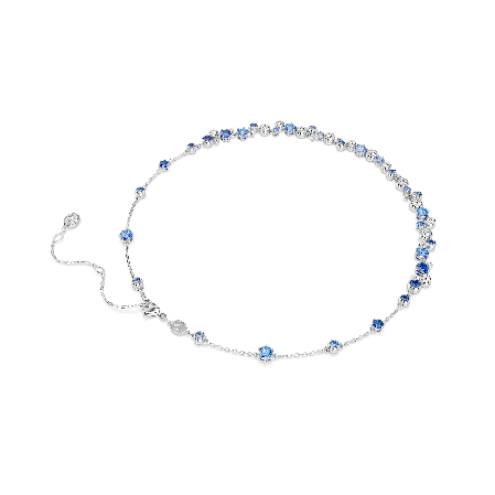 Resim Constella Kolye, Karışık kesimler, Mavi, Rodyum kaplama