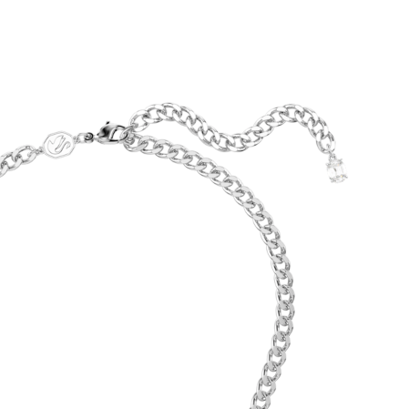 Resim Swan Kolye, Kristal inci, Kuğu, Gri, Rodyum kaplama