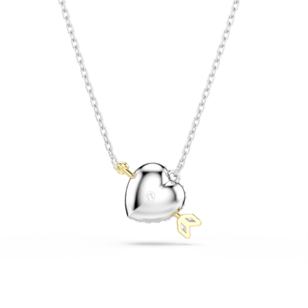 Resim Idyllia Kolye, Karışık kesimler, Kalp, Beyaz, Karışık metal yüzey