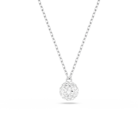 Resim Dextera Kolye, Yuvarlak kesim, Küre, Beyaz, Rodyum kaplama