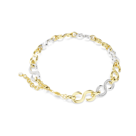 Resim Dextera Kolye, Yuvarlak kesim, Zincir, Beyaz, Karışık metal yüzey