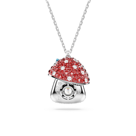 Resim Alice in Wonderland Kolye, Mantar, Kırmızı, Rodyum kaplama