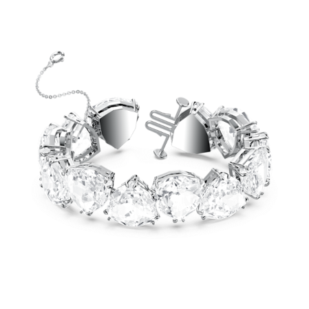 Resim Millenia Bileklik, Büyük kristaller, Trilliant kesim, Beyaz, Rodyum kaplama