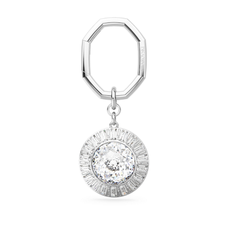 Resim Anahtarlık, Yuvarlak kesim, Beyaz, Rodyum kaplama