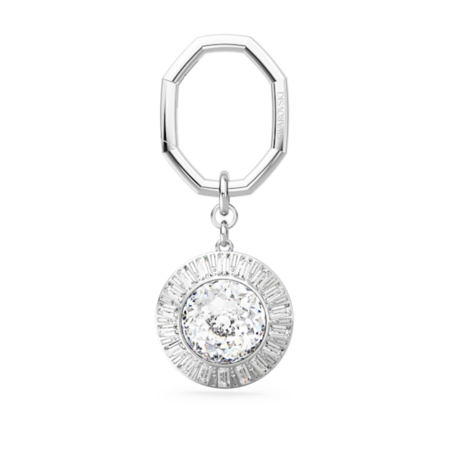 Resim Anahtarlık, Yuvarlak kesim, Beyaz, Rodyum kaplama