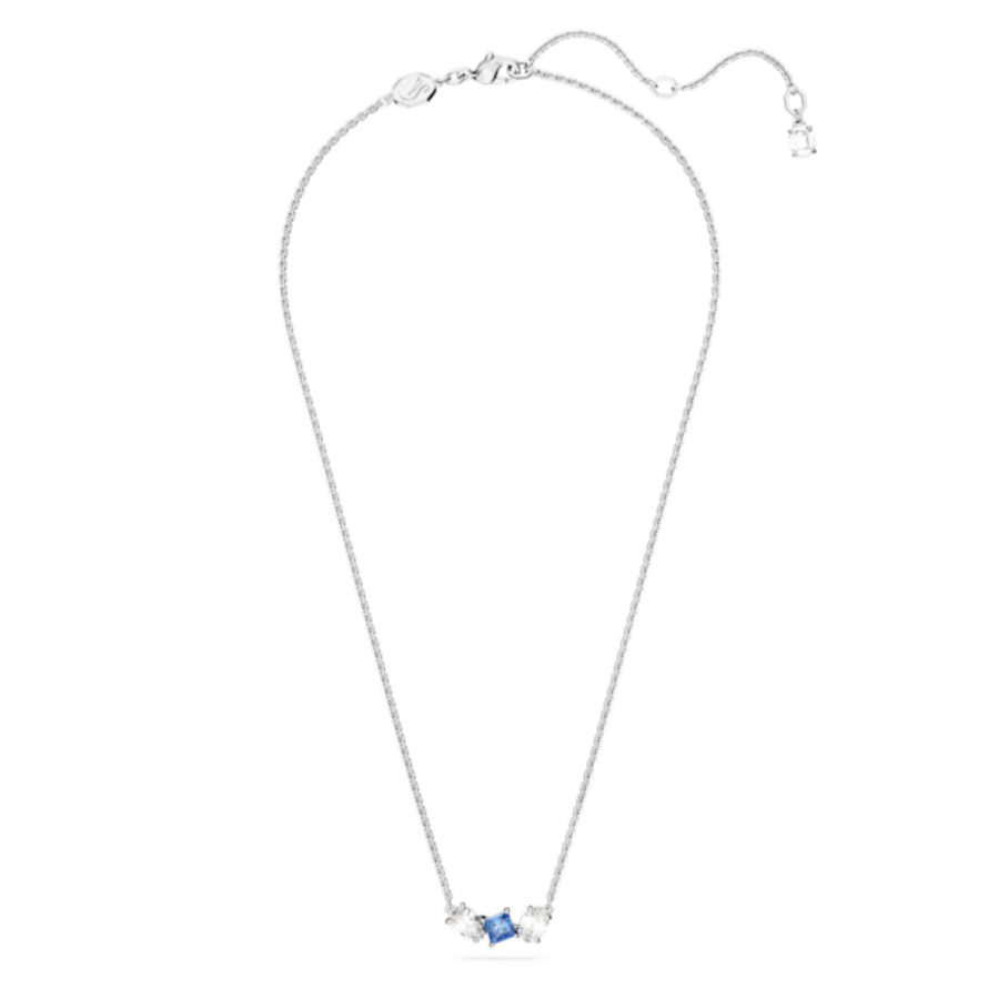 Resim Mesmera Kolye, Karışık kesimler, Mavi, Rodyum kaplama