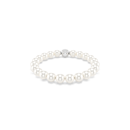 Resim Matrix Bileklik, Kristal inci, Beyaz, Rodyum kaplama