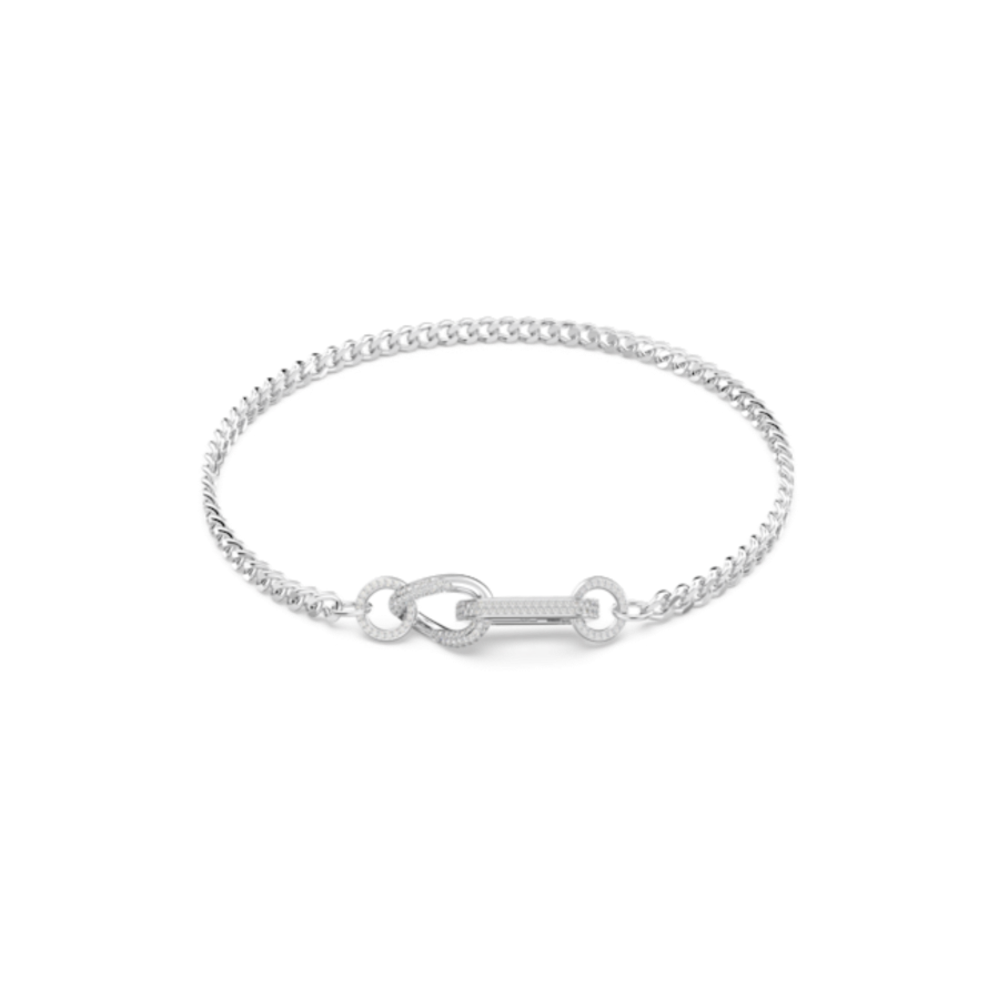 Resim Dextera Kolye, Pavé, Karışık bağlantılar, Beyaz, Rodyum kaplama