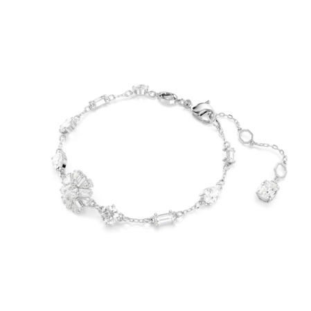 Resim Idyllia Bileklik, Karışık kesimler, Kar tanesi, Beyaz, Rodyum kaplama