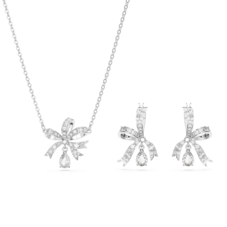 Resim Hyperbola Set, Fiyonk, Beyaz, Rodyum kaplama