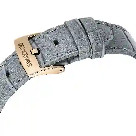 Resim Matrix Tennis Chrono Saat, İsviçre Üretimi, Deri kayış, Gri, Şampanya altın rengi yüzey