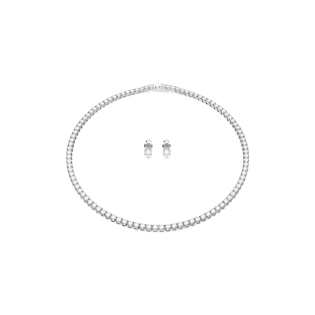 Resim Matrix Tennis Set, Yuvarlak kesim, Beyaz, Rodyum kaplama