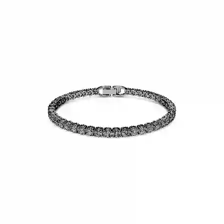 Resim Matrix Tennis Bileklik, Yuvarlak kesim, Gri, Rutenyum kaplama