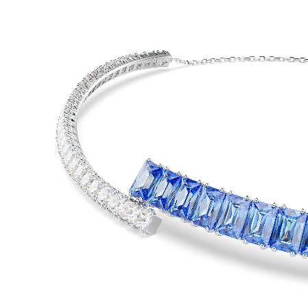 Resim Matrix Gerdanlık, Karışık kesimler, Mavi, Rodyum kaplama