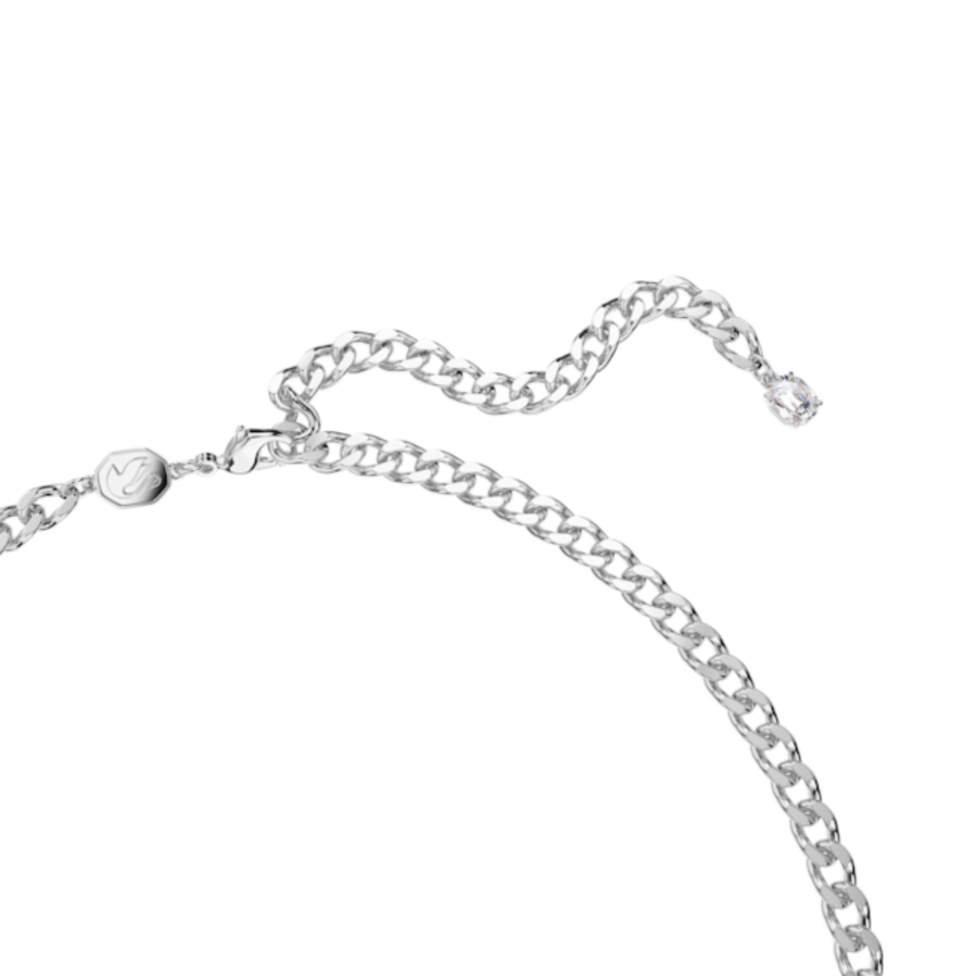 Resim Dextera Kolye, Beyaz, Rodyum kaplama