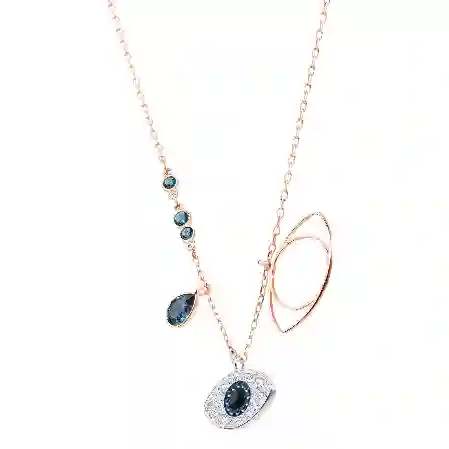 Resim Symbolica Kolye Ucu, Nazarlık, Mavi, Karışık metal yüzey