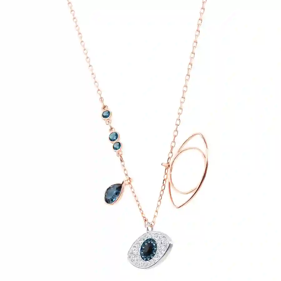 Resim Symbolica Kolye Ucu, Nazarlık, Mavi, Karışık metal yüzey