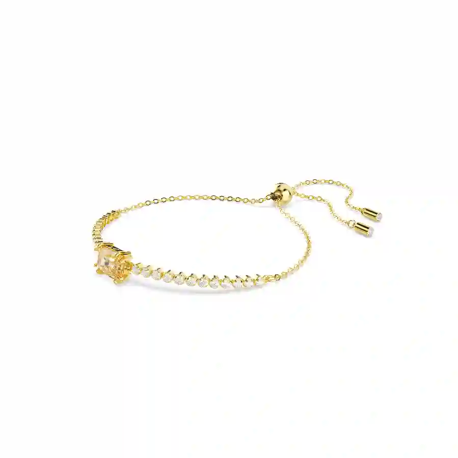 Resim Matrix Tennis bileklik, Karışık kesimler, Caramel, Altın rengi kaplama