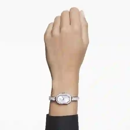 Resim Dextera Bangle Saat, İsviçre Üretimi, Metal bileklik, Gümüş Rengi, Paslanmaz çelik