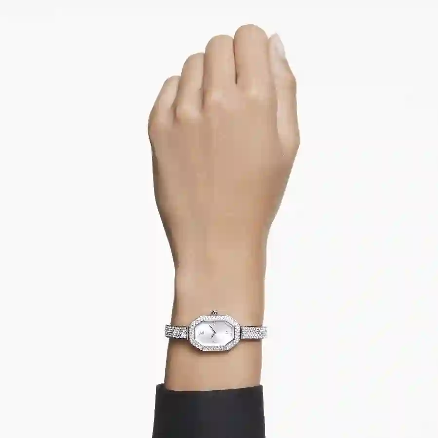 Resim Dextera Bangle Saat, İsviçre Üretimi, Metal bileklik, Gümüş Rengi, Paslanmaz çelik