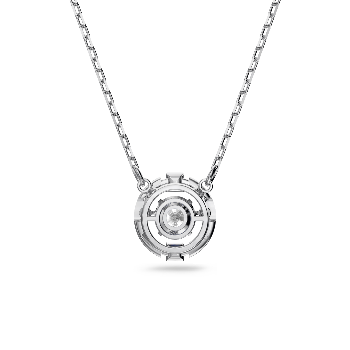 Resim Swarovski Sparkling Dance Kolye, Yuvarlak kesim, Beyaz, Rodyum kaplama