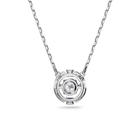 Resim Swarovski Sparkling Dance Kolye, Yuvarlak kesim, Beyaz, Rodyum kaplama