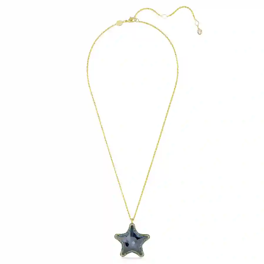 Resim Idyllia SCS Kolye, Denizyıldızı, Mavi, Altın rengi kaplama