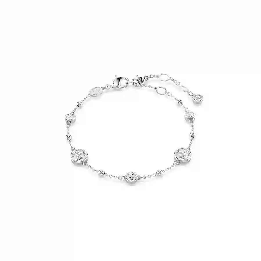 Resim Imber Bileklik, Yuvarlak kesim, Beyaz, Rodyum kaplama