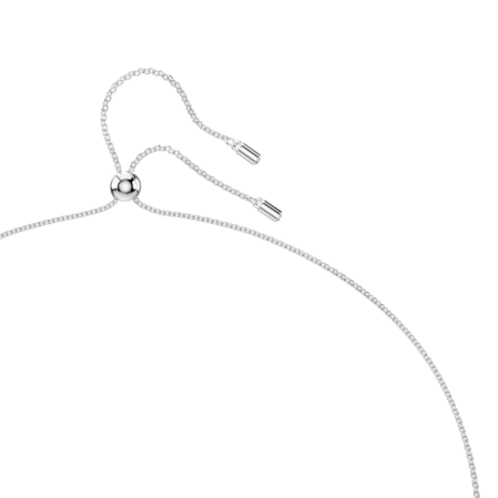 Resim Mesmera Kolye, Sekizgen kesim, Büyük, Beyaz, Rodyum kaplama