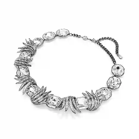 Resim The Vienna Collection Kolye, Tüy, Beyaz, Rutenyum kaplama