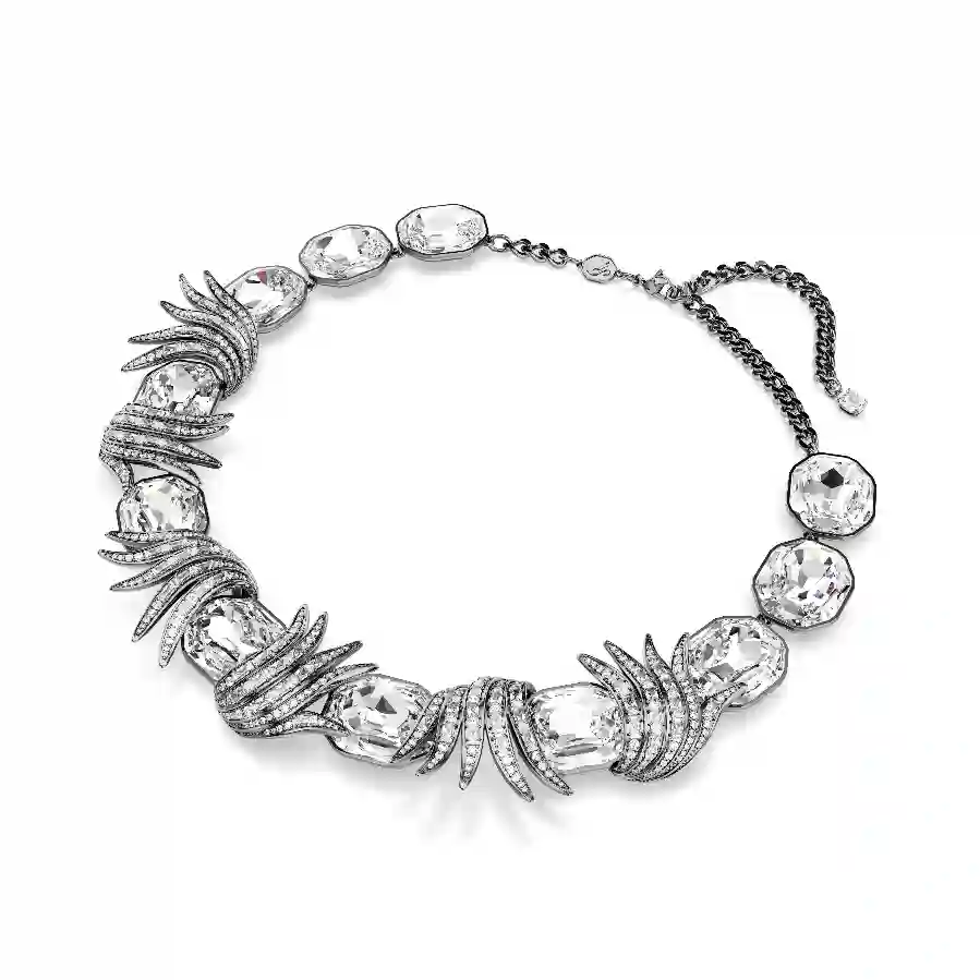 Resim The Vienna Collection Kolye, Tüy, Beyaz, Rutenyum kaplama