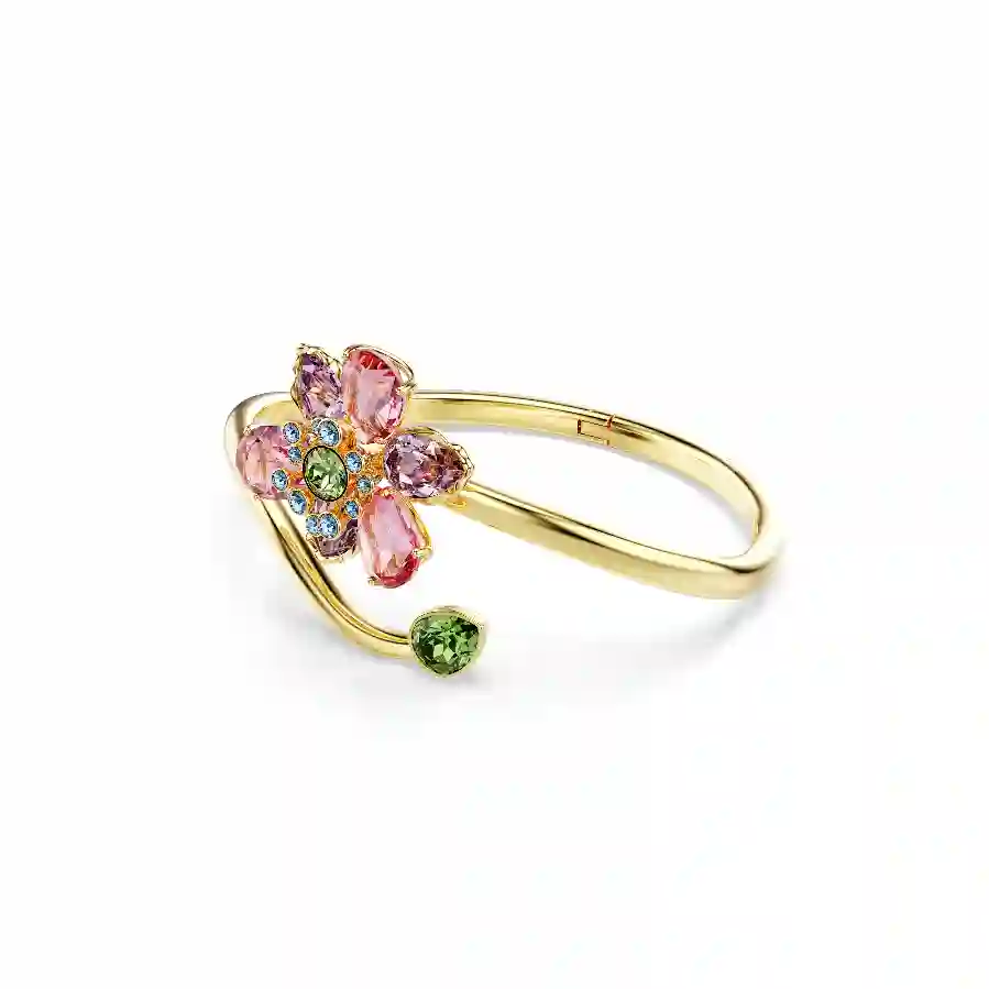 Resim Idyllia Bileklik, Karışık kesimler, Çiçek, Çok renkli, Altın rengi kaplama