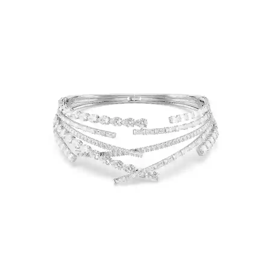 Resim Matrix Gerdanlık, Karışık kesimler, Beyaz, Rodyum kaplama