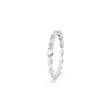 Resim Vittore Yüzük, Markiz kesim, Beyaz, Rodyum kaplama