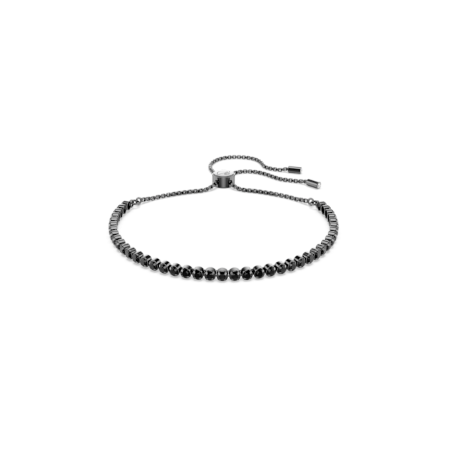 Resim Tennis bileklik, Karışık yuvarlak kesimler, Siyah, Rutenyum kaplama