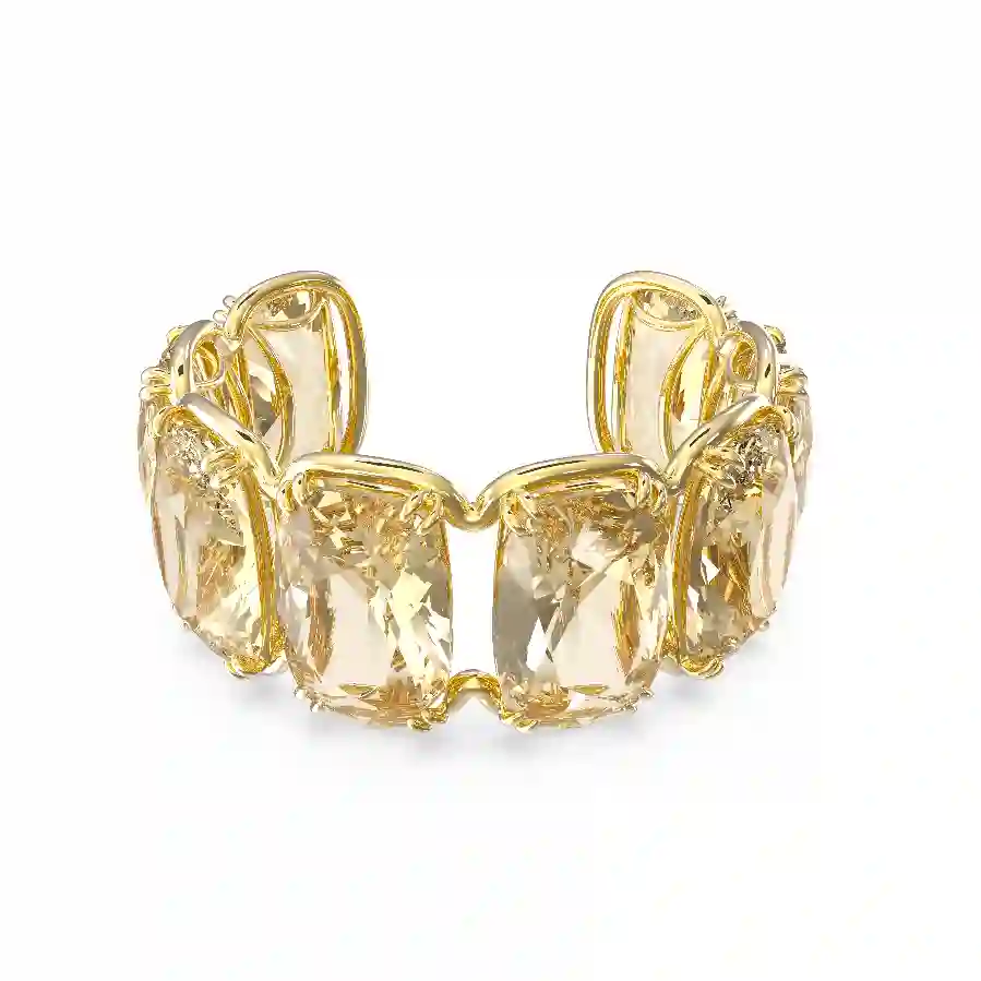 Resim Harmonia Kelepçe, Büyük yüzer kristaller, Altın Rengi, Altın rengi kaplama